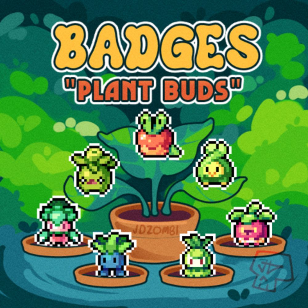 🌱Plant Buds - Badge Bundle🌷 - JDZombi's Ko-fi Shop