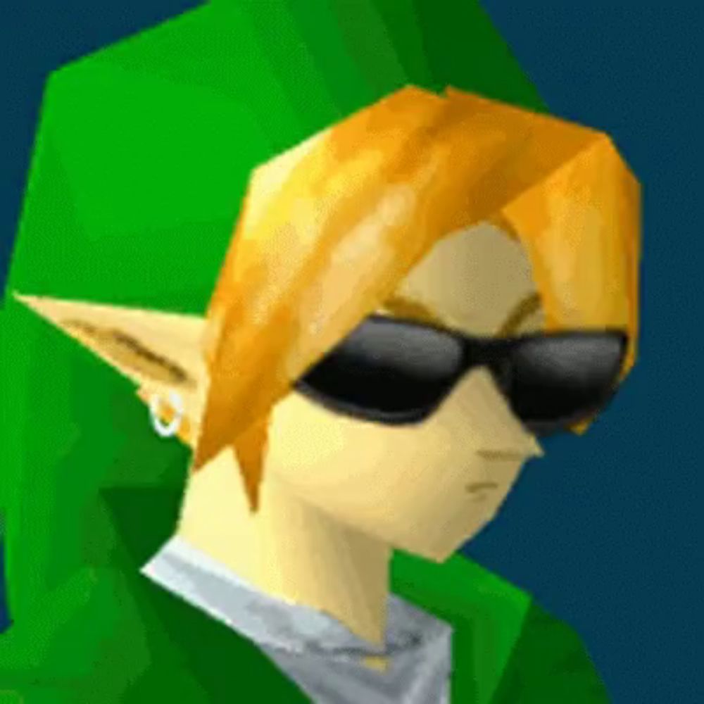 a video game character wearing sunglasses and a green jacket