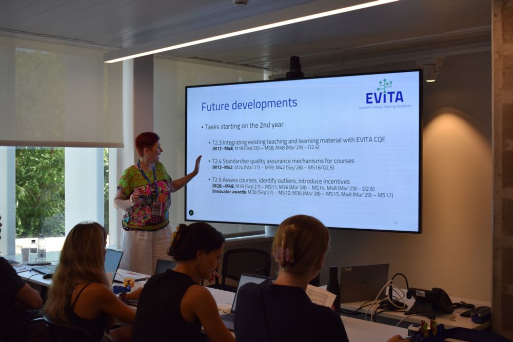 Claudia Blaas-Schenner (member of ASC / TU Wien) presenting at the kick-off meeting of the EVITA project