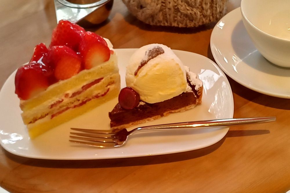 苺のクレームフレッシュ
無花果とチョコとマスカルポーネクリーム