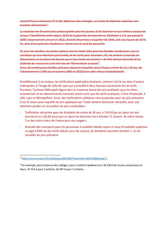 photos de notre vœu tout recouvert de rouge, vous pouvez le consulter en pdf accessible ici : http://groupe-amc.org/wp-content/uploads/2025/06/1_Amende_TES_AMC_voeu_pour_un_moratoire_sur_laugmentation_des_tarifs.pdf 