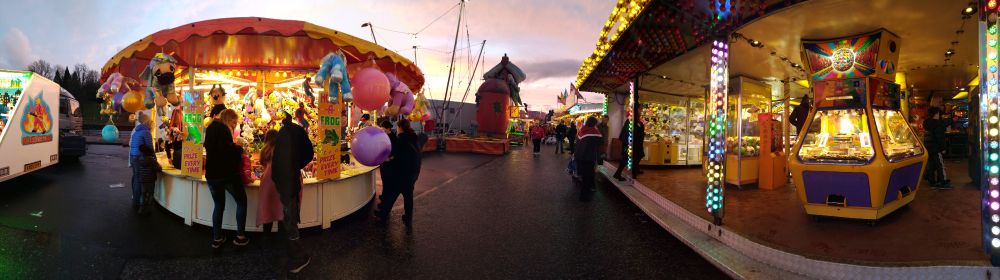 Panorama of Dumfries Rood Fair. Courtesy of TS Beall.