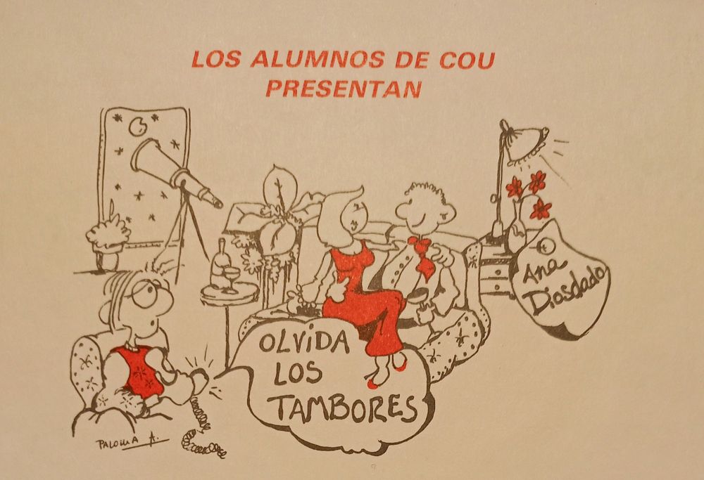 Cartel de la obra Olvida los tambores, de Ana Diosdado