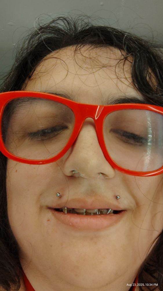 Me but  the thing of my eyes are huge 