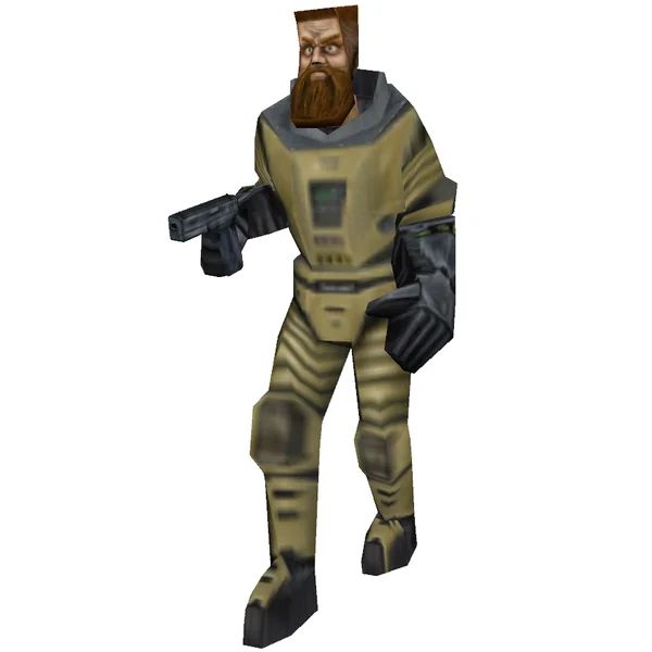 Early Gordon Freeman character model