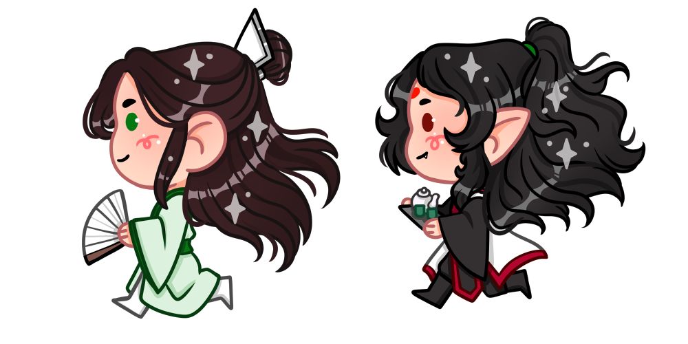 Chibi Sqq and lbh running. 