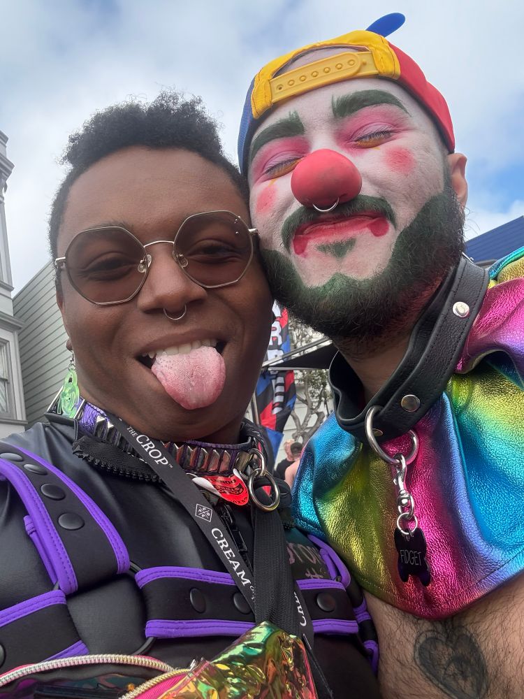 Just two silly dogs, one’s a clown one’s a drone