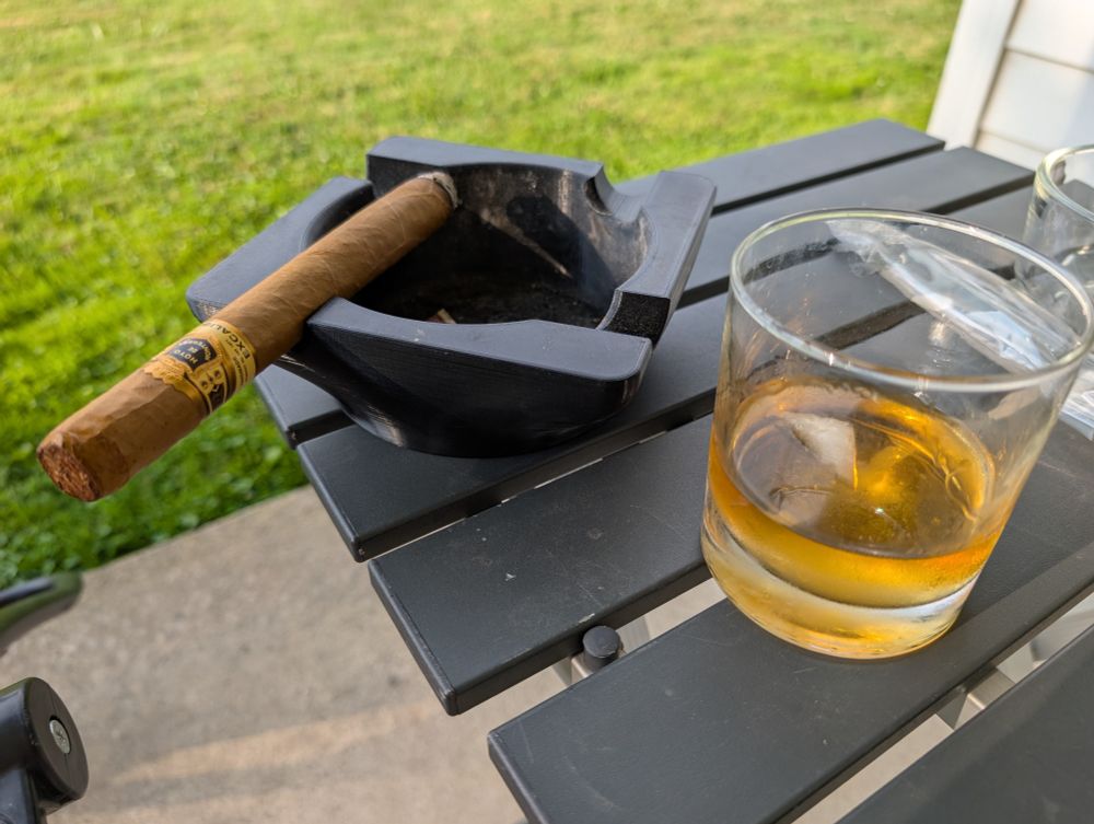 Cigar and Jonnie Walker