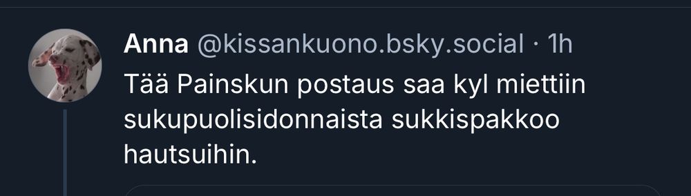 Ei sukkahousupakkoa miehille!