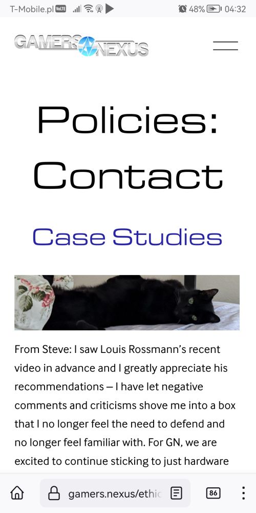 Mr Clinton the cat on GN's polices page