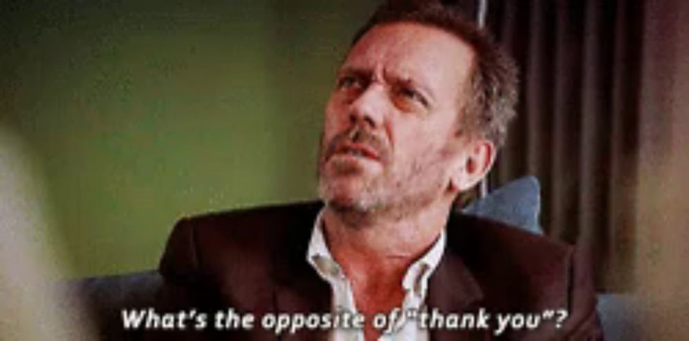 Dr House I Hate You GIF