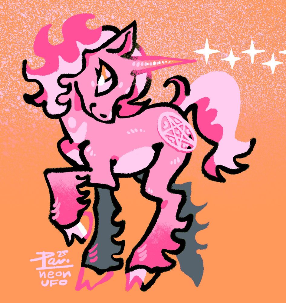 pink unicorn pony