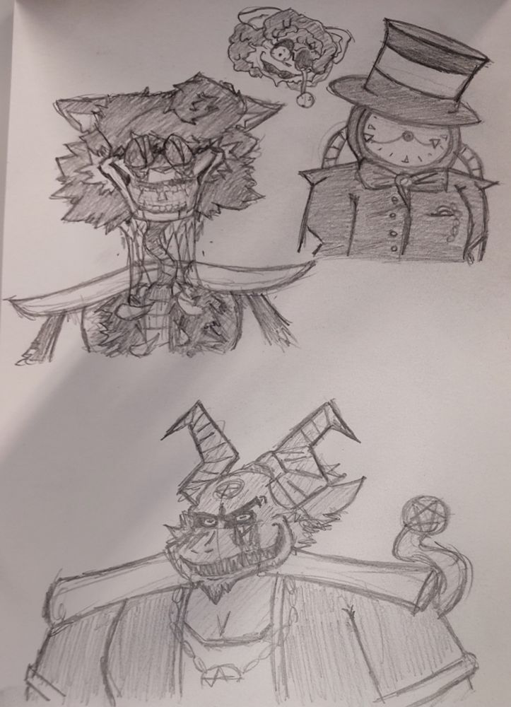 From top to bottom: Fake Umi, Stopwatch, Norine and Malphasia 
