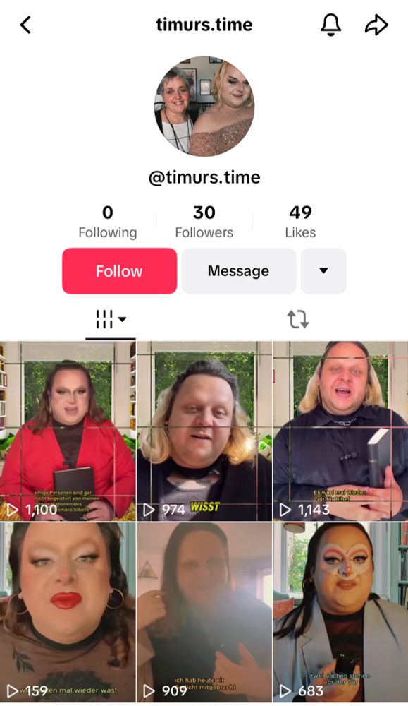 TikTok Account der sich timurs.time nennt und einf meine Videos hochlädt  