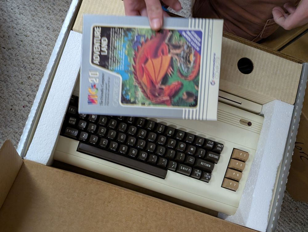 Commodore with Adventure Land and some other games. 