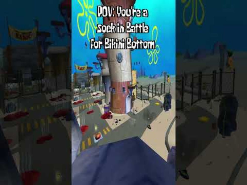 POV: You're a Sock in SpongeBob: Battle for Bikini Bottom #shorts #battleforbikinibottom