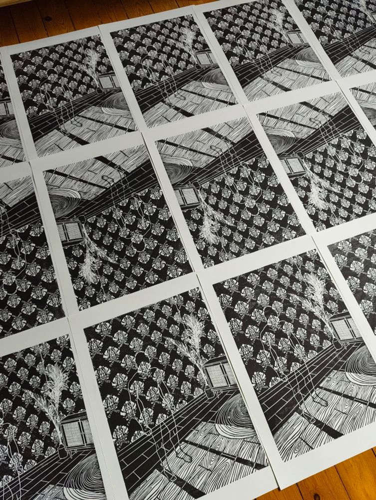 Multiple linoprints 