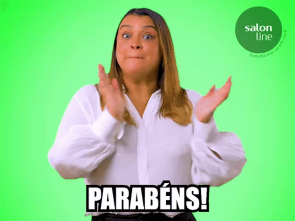 a woman in a white shirt is applauding with the word parabens written below her