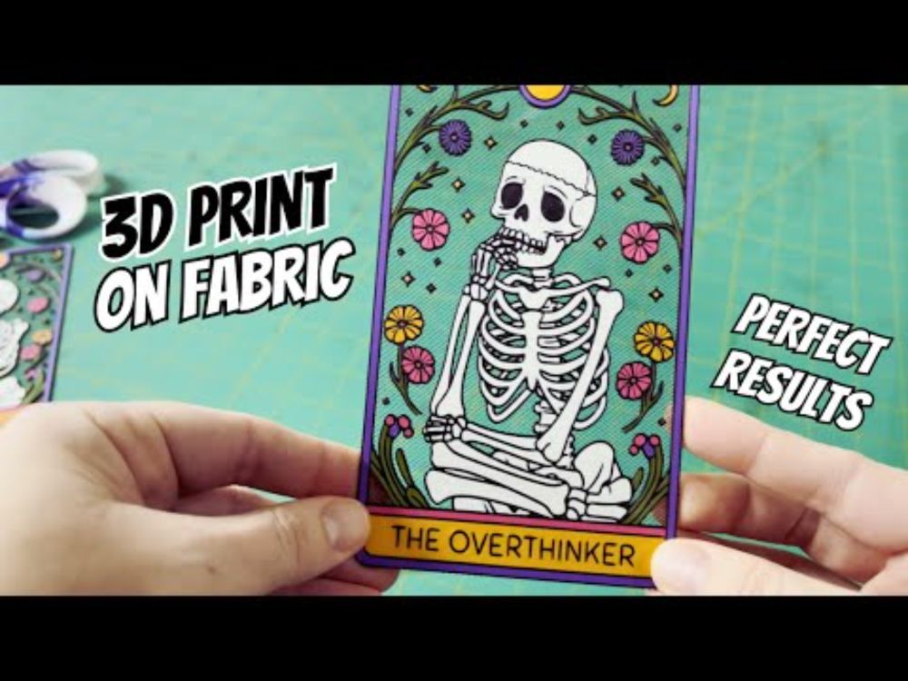 3D Printing on Fabric to Create Stunning Bookmarks with Transparent Designs