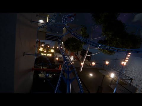 Secret Bunker Island Roller Coaster (Night Edition)