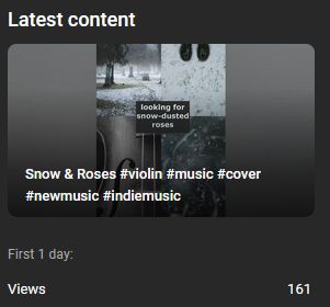 Latest content: Snow & Roses
First 1 day:
Views: 161