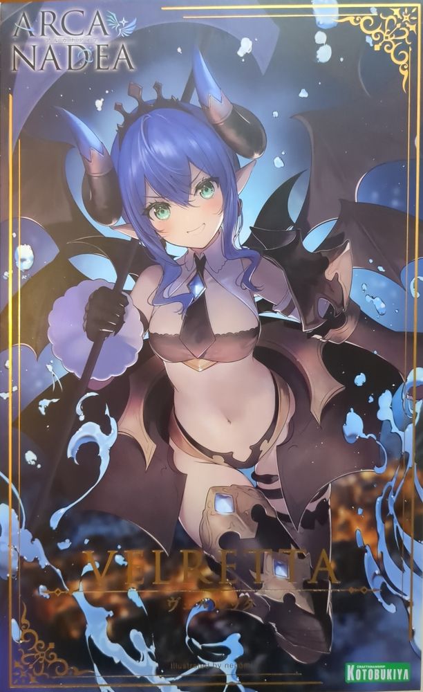 Model kit box cover for Velretta from Kotobikuyas' Arcanadea series.