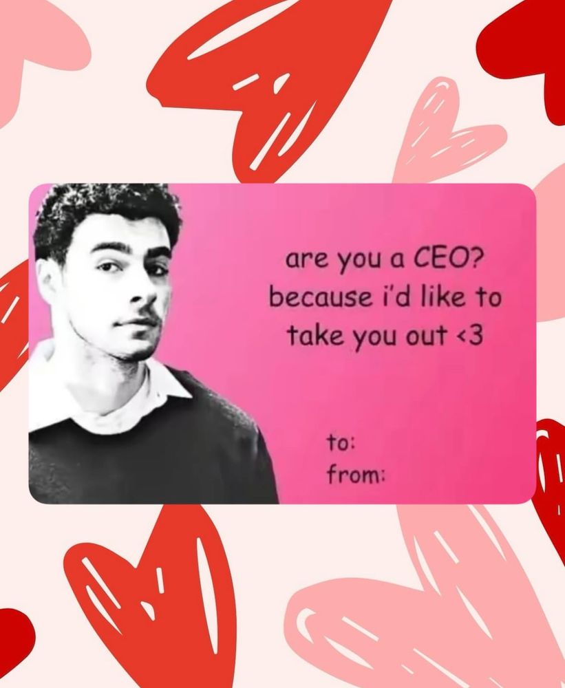 are you a CEO? because i'd like to take you out ‹ 3
to: from: (with picture of Luigi)