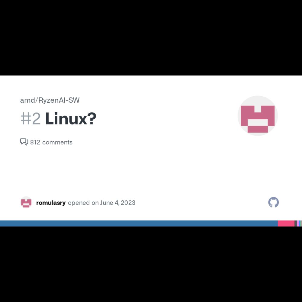 Linux? · Issue #2 · amd/RyzenAI-SW