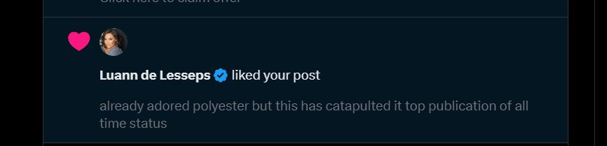 twitter post liked by the countess 