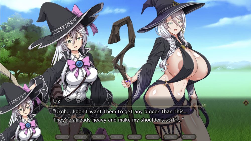 Liz's mom's weird bikini robe thing does not even fully conceal her areola