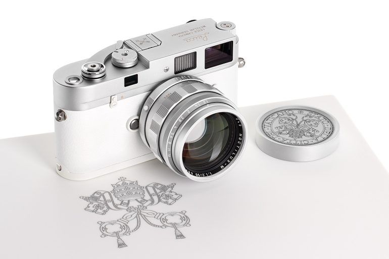 Leica M-A Pope Francis Edition that recently sold for 7.5 million at auction because the guy kicked the bucket and Leica immediately saw a marketing opportunity, ostensibly for charity but that  can mean many different things