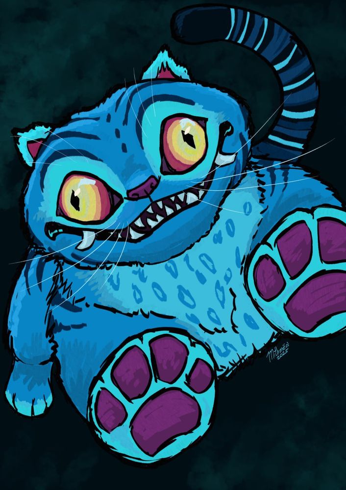 Blue tiger from kpop demon hunters