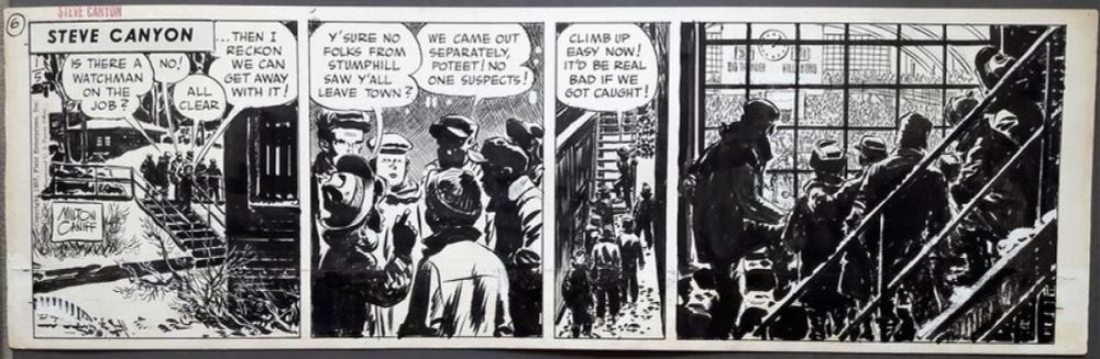 En vente - Milton Caniff, Steve Canyon -Réservé - Planche originale