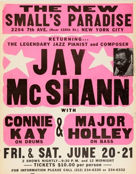 1980 - Jay McShann trio - New Small's Paradise - New York
