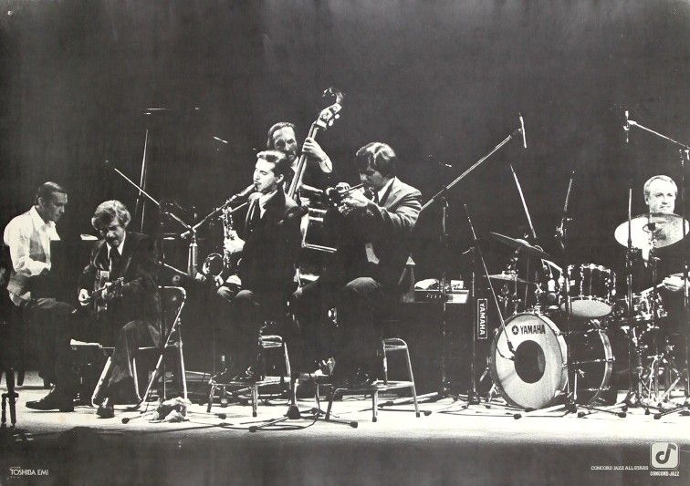 1978 - Concord Jazz All Stars promo poster - Concord Jazz / Toshiba EMI - Japan 