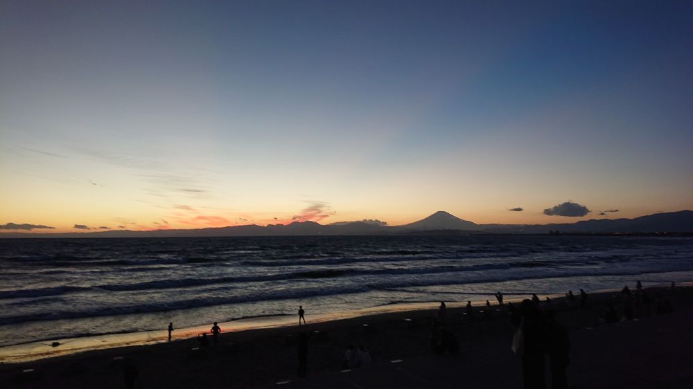 江ノ島海岸2021/11 PM17頃