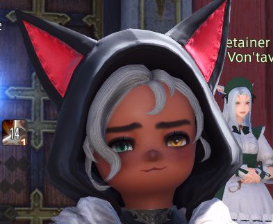 My Lalafell, now with a cat mouth shaped like a :3