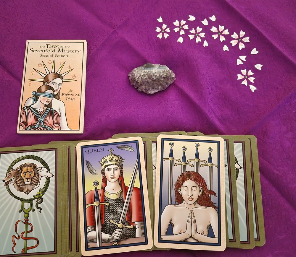 Deck: The Tarot of the Sevenfold Mystery by Robert M.Place 
New Moon in Taurus ♉️ Tarot reading