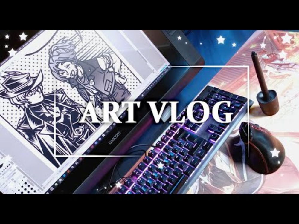 A MANGA Storyboard Progress, Illustration Work And Creature Design 🌙ART VLOG🌙