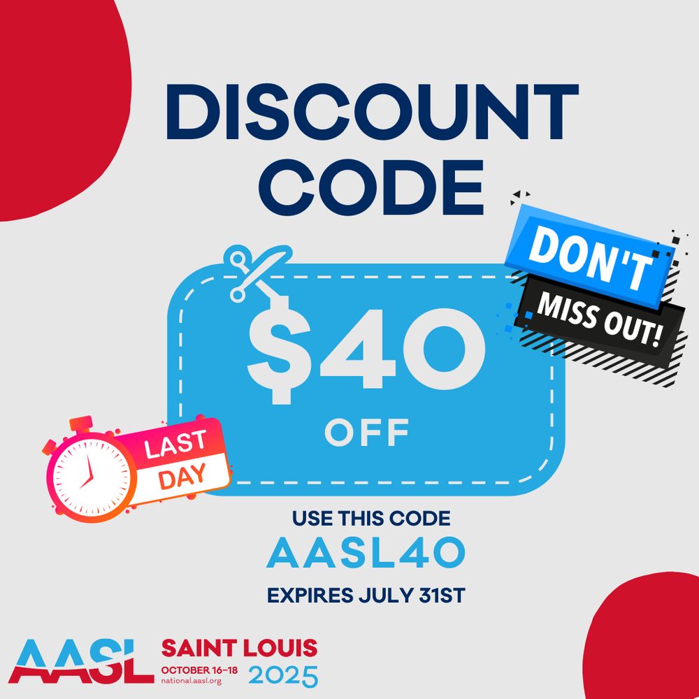 Promotional image for AASL Saint Louis event on October 16-18, 2025, featuring a $40 discount code 'AASL40' valid until July 31st. Highlights include a 'Don't Miss Out' tag and a 'Last Day' reminder with a compass icon.