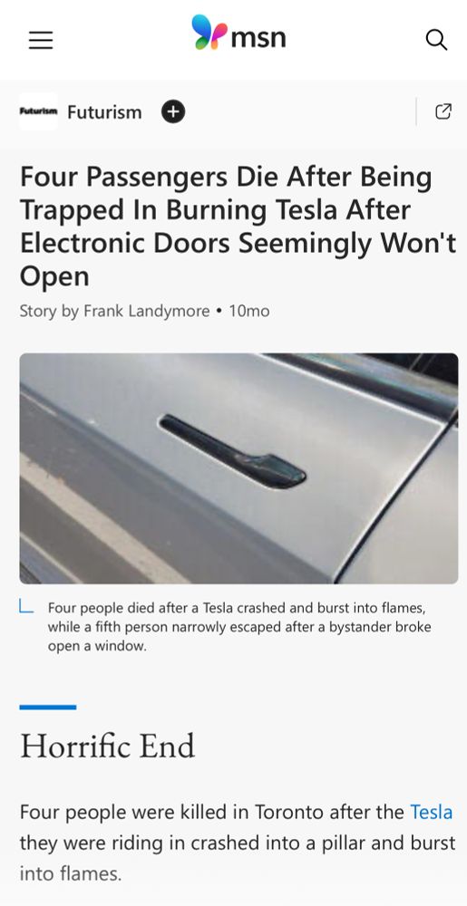 A Tesla door handle 