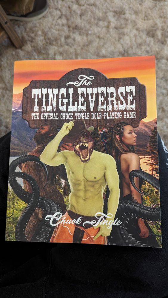 The one, the only, The Tingleverse official role playing game, in print, in my lap.