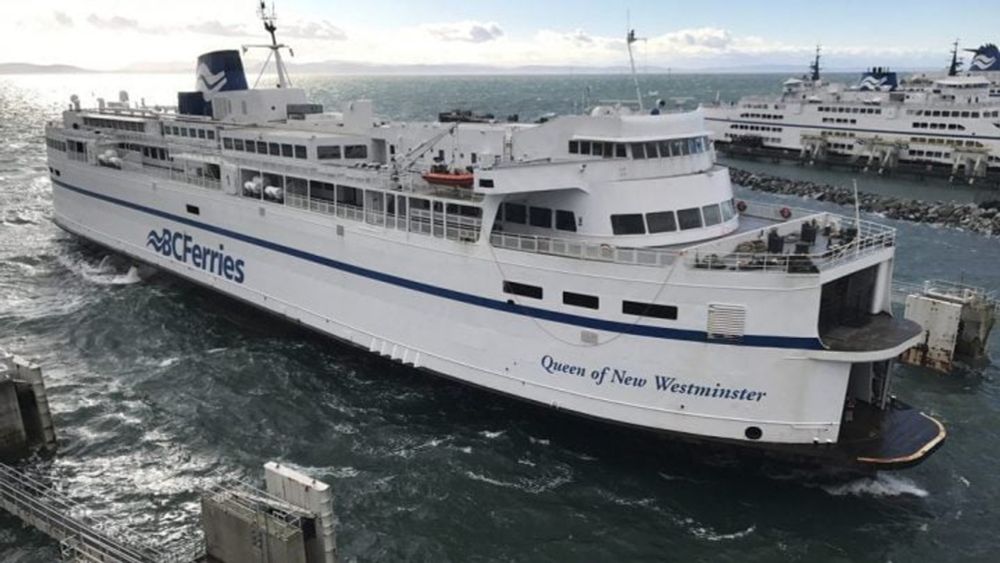 BC Ferries says propeller ‘sheared off’ boat, leaked 800 litres of oil