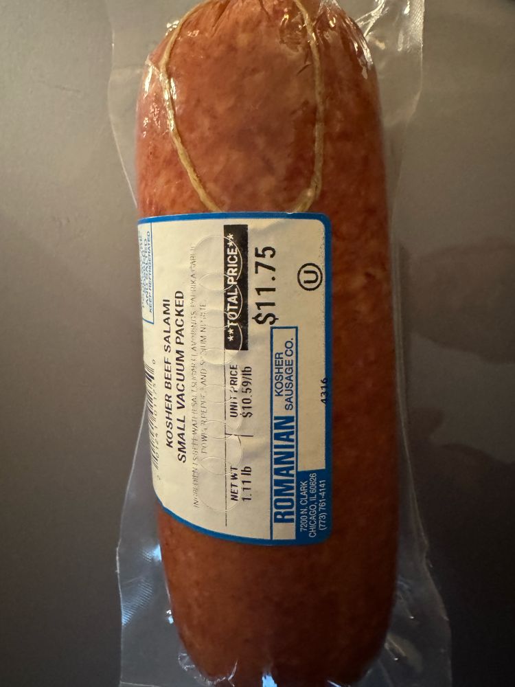 Kosher beef salami
