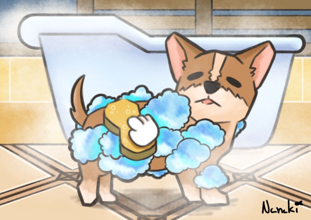 A small draw of the video games NintenDogs