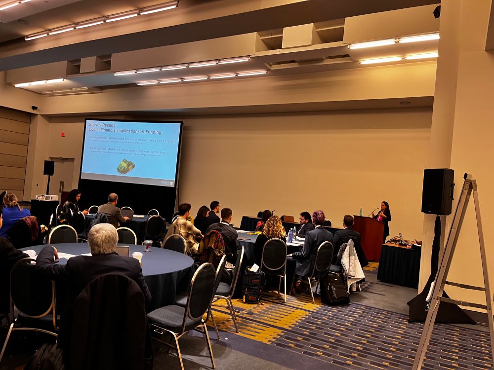 Prof. Candace Brakewood presents a keynote at a TRB workshop