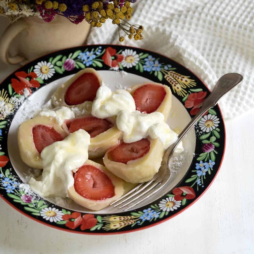 Strawberry Dumplings – Czech Jahodové knedlíky - Cook Like Czechs