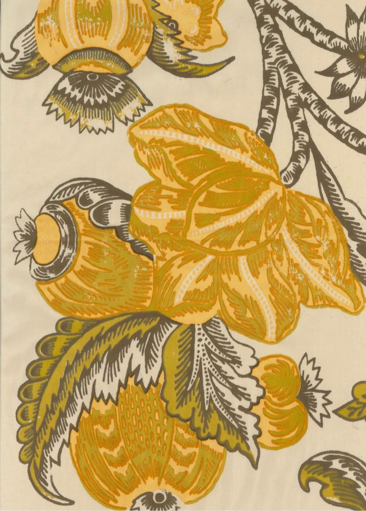 Printing with three mordants before the weld dye.