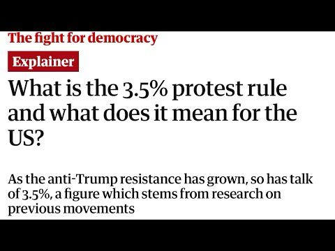 The 3.5% Protest Rule Is a Dangerous Fantasy — Here’s What Resistance Actually Requires