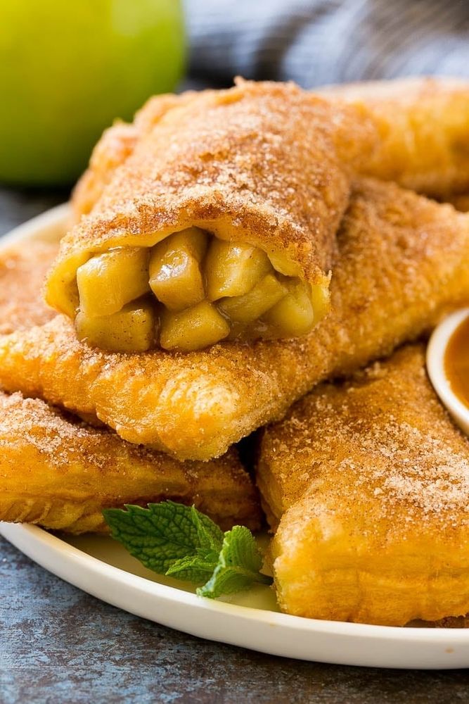 A picture of fried apple pies